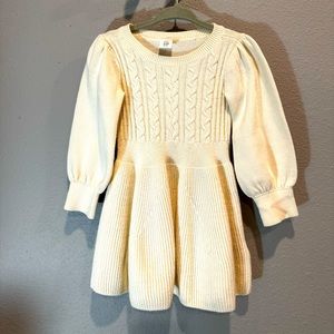 Baby Gap Cream Sweater Dress - Toddler Girls 2T